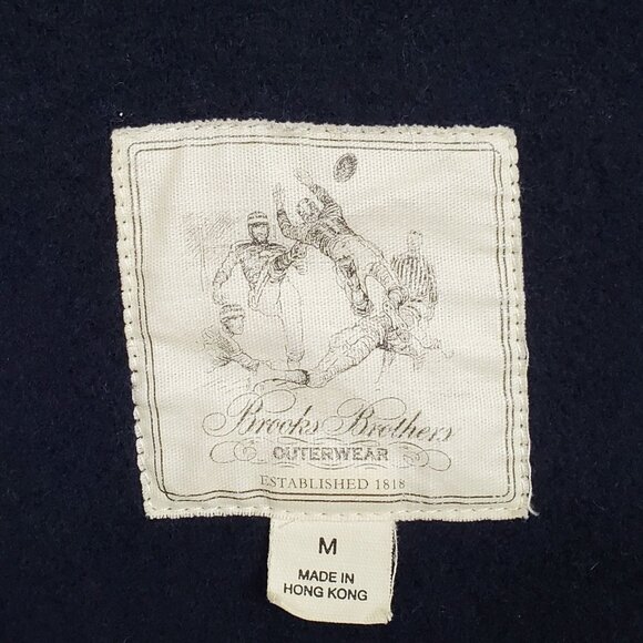 Brooks Brothers Mens M Jacket Plaid Wool Blend Short Coat Plaid Check Heritage - Picture 3 of 15